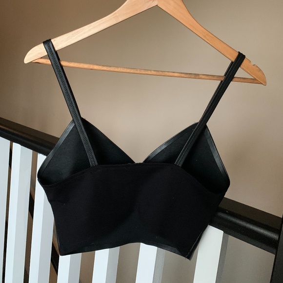 Faux Leather Bralette Top and Skirt Set - Picture 2 of 5